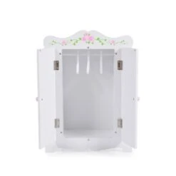 MONI Puppenkleiderschrank PH12B011 Holz, Maße 42,5 X 22 X 57 Cm, 3 Kleiderbügel Puppenmöbel -Trendiger Spielzeugladen 24525536 04