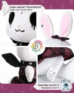 Corimori® Alice Das Gothic-Häschen 26cm Stofftier Plüschtier 10 Corimori® Alice Das Gothic-Häschen 26cm Stofftier Plüschtier -Trendiger Spielzeugladen 29117806 05