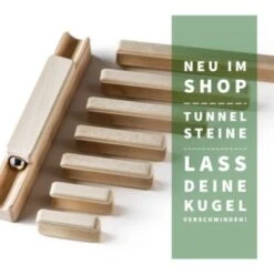 Baumkinder Kugelbahn Holz "K3-Expert" Mit Stecksystem (220 Teile) - Eine Murmelbahn Die Standhält! -Trendiger Spielzeugladen 29465007 05