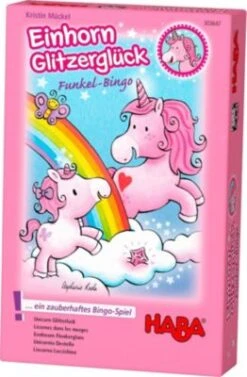 HABA 303647 Einhorn Glitzerglück - Funkel-Bingo