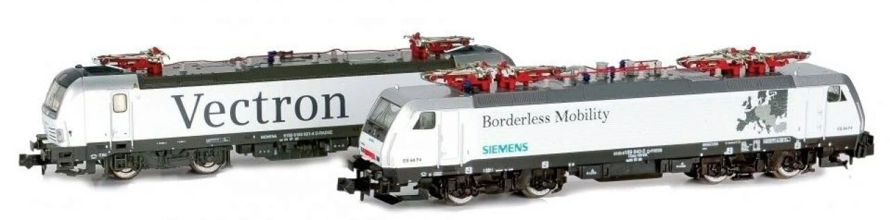 HOBBYTRAIN H2965 N 2 Elektrolokomotiven Baureihe 193 / 189 Siemens "White Ladies", Siemens Lokpool, Ep. VI 1 HOBBYTRAIN H2965 N 2 Elektrolokomotiven Baureihe 193 / 189 Siemens "White Ladies", Siemens Lokpool, Ep. VI